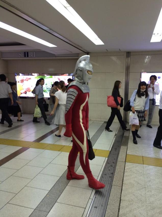 Illustration for article titled Police Stop Japanese Superhero on the Streets of Tokyo